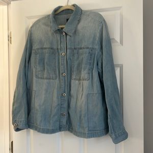 JJill denim: soft light weight jacket